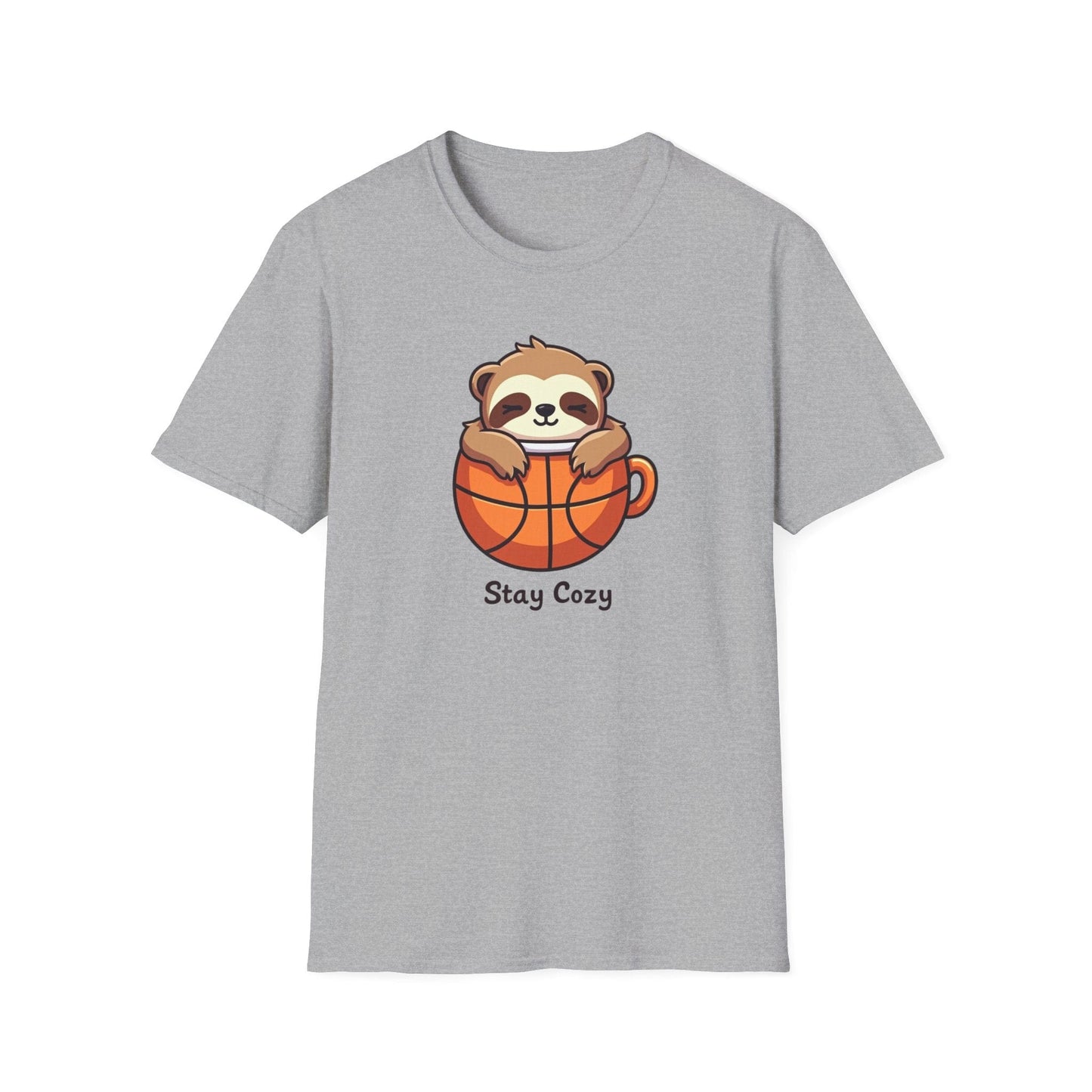 Cozy Sloth Basketball Cup T-Shirt