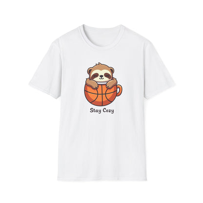 Cozy Sloth Basketball Cup T-Shirt